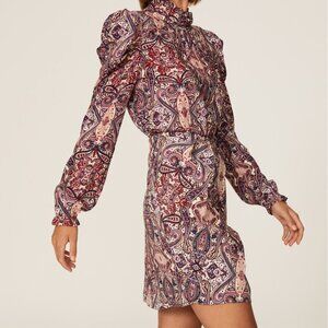 Slate & Willow Dark Floral Mini Dress, L